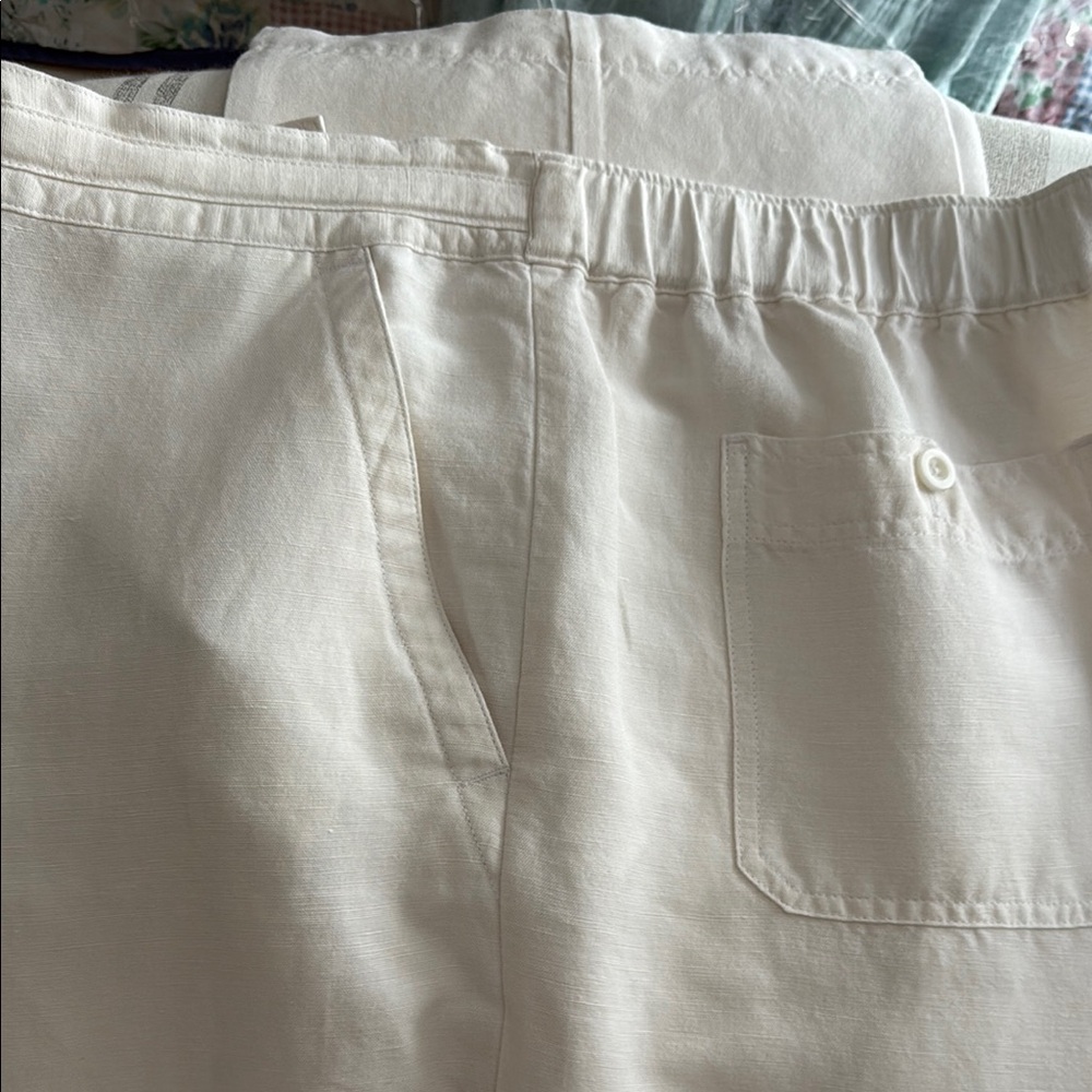 Cubavera Off-White Linen Pants